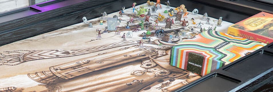 What is a Recessed Vault on a Custom Game Table?