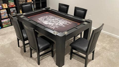 Board game table with full custom graphic playing surface