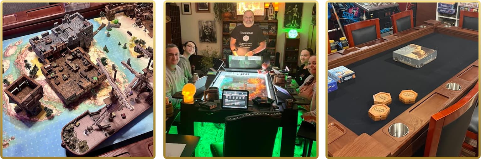 Real customers, real Game Theory Tables setups