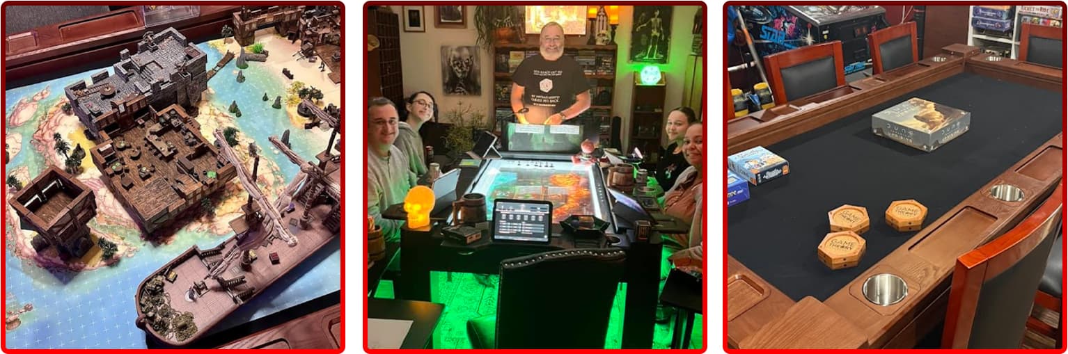 Real customers, real Game Theory Tables setups