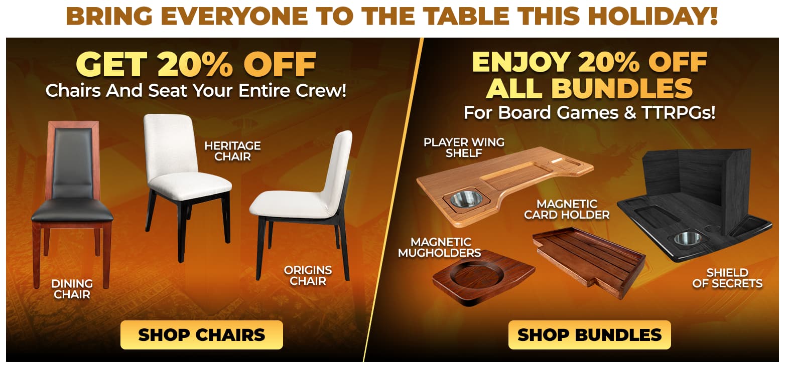 Get 20% off chairs and 20% off all bundles
