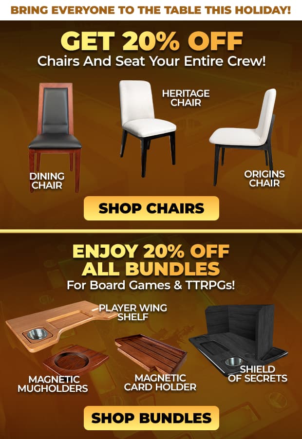 Get 20% off chairs and 20% off all bundles